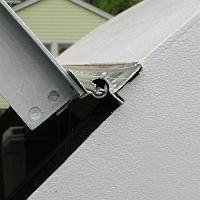  The hurricane hinge is installed