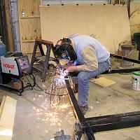  Frank is doing the welding.