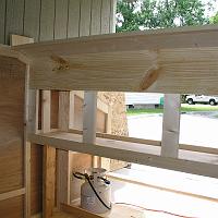  Working on the inside cabinets.