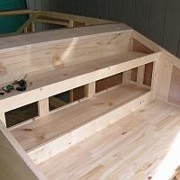  There is a nice storage area above the galley cabinets.